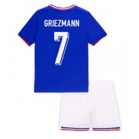 Frankrike Antoine Griezmann #7 Hjemmedraktsett Barn EM 2024 Kortermet (+ Korte bukser)